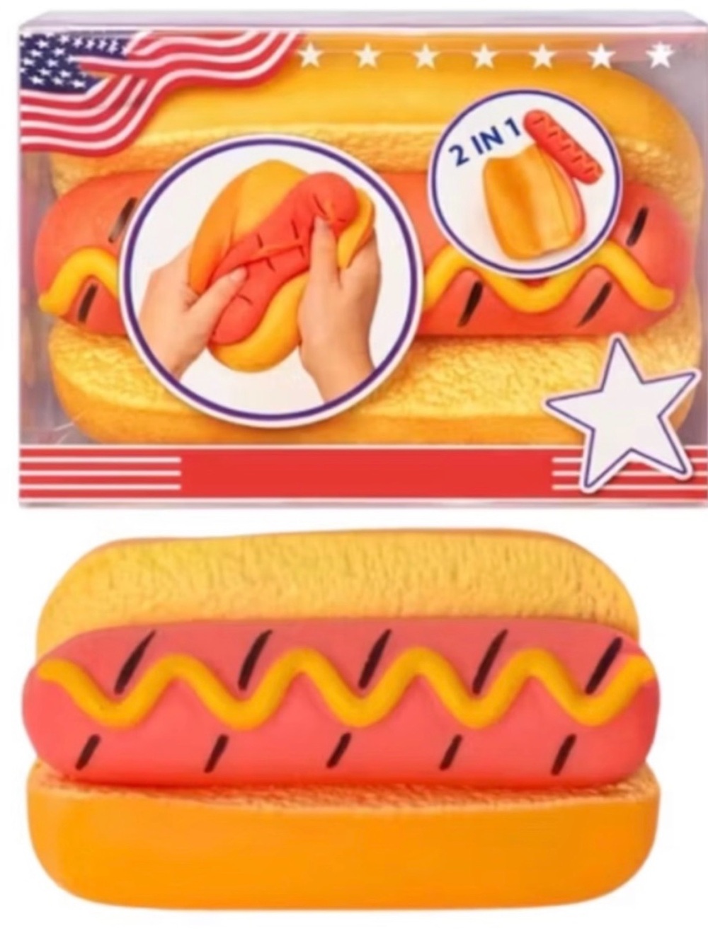 NIB Sunny Days Squeeezy Hot Dog Squishy - RARE find! - Picture 2 of 4